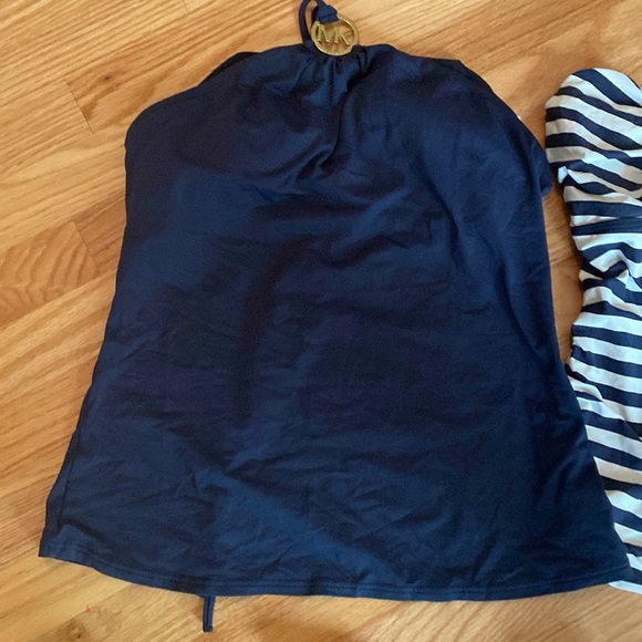 Michal kits Navy and Striped Swimwear Set.  3pieces - Picture 2 of 4